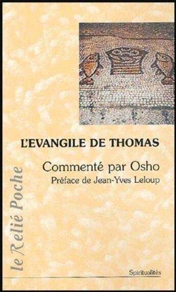 Couverture du livre « L'évangile de Thomas » de  aux éditions Relie