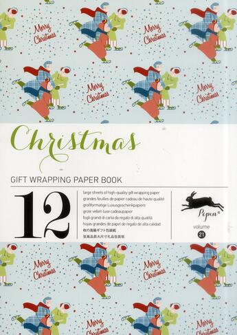 Couverture du livre « PAPIERS CADEAUX T.21 ; christmas ; grandes feuilles de papier cadeau de haute qualité » de Cyril Demaria aux éditions Pepin