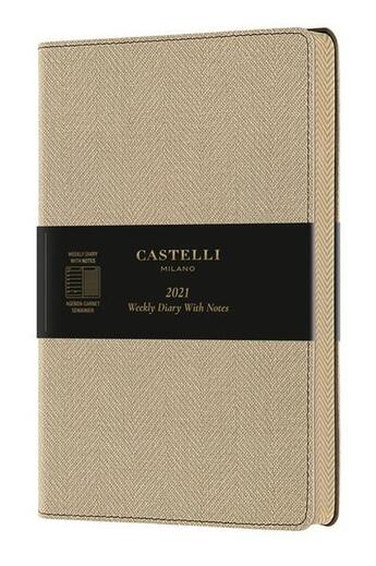 Couverture du livre « Agenda semainier grand format harris sable » de Castelli aux éditions Castelli Milano