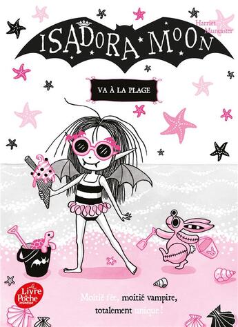 Couverture du livre « Isadora Moon Tome 11 : Isadora Moon va à la plage » de Harriet Muncaster aux éditions Le Livre De Poche Jeunesse