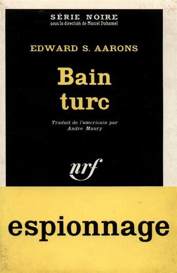 Couverture du livre « Bain turc » de Aarons Edward S. aux éditions Gallimard