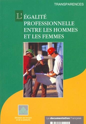 Couverture du livre « Egalite des salaires entre les hommes et les femmes » de  aux éditions Documentation Francaise