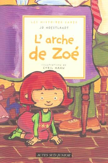 Couverture du livre « L'arche de zoe » de Jo Hoestlandt aux éditions Actes Sud