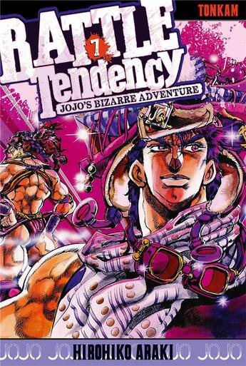 Couverture du livre « Jojo's bizarre adventure - saison 2 ; battle tendancy Tome 7 » de Hirohiko Araki aux éditions Delcourt