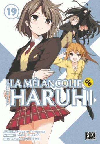 Couverture du livre « La mélancolie de Haruhi ; Brigade S.O.S. Tome 19 » de Nagaru Tanigawa et Noizi Ito et Gaku Tsugano aux éditions Pika