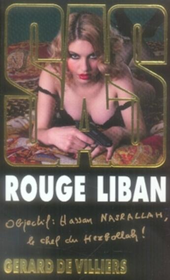 Couverture du livre « SAS T.166 ; rouge Liban » de Gerard De Villiers aux éditions Malko