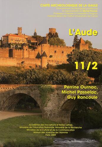 Couverture du livre « Carte archéologique de la Gaule Tome 11/2 : l'Aude » de Carte Archeologique De La Gaule aux éditions Maison Des Sciences De L'homme