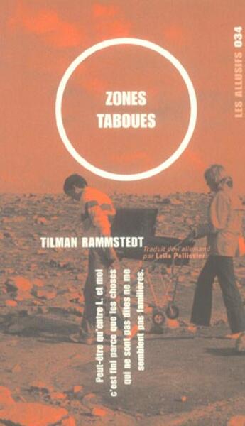 Couverture du livre « Zones taboues » de Tilman Rammstedt aux éditions Les Allusifs