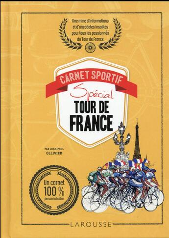 Couverture du livre « Carnet sportif spécial tour de France » de  aux éditions Larousse