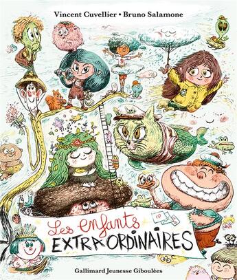 Couverture du livre « Les enfants extraordinaires » de Vincent Cuvellier et Bruno Salamone aux éditions Gallimard Jeunesse Giboulees