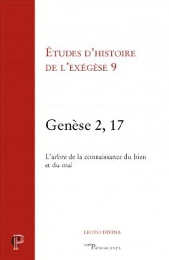 Couverture du livre « Genèse 2, 17 » de Gilbert Dahan aux éditions Cerf