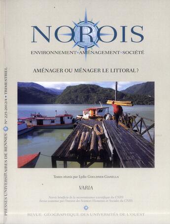 Couverture du livre « REVUE NOROIS » de Goeldner aux éditions Pu De Rennes