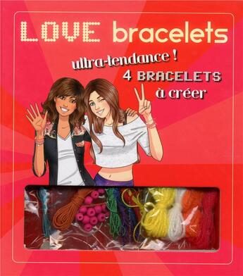 Couverture du livre « Love bracelets ; coffret » de  aux éditions Cerf Volant