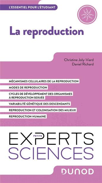 Couverture du livre « Reproduction et développement : l'essentiel à savoir » de Daniel Richard et Christine Joly-Viard aux éditions Dunod