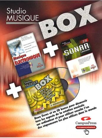 Couverture du livre « Studio musique box ; Sonar Cakewalk 2.0 ; musique électronique » de  aux éditions Campuspress