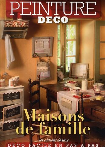 Couverture du livre « Maisons de famille » de Sonia Cardon aux éditions De Saxe