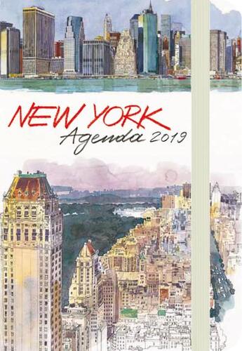 Couverture du livre « Agenda New York (édition 2019) » de Fabrice Moireau aux éditions Pacifique