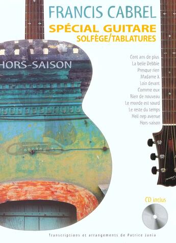 Couverture du livre « Cabrel hors saison tablature » de Hit aux éditions Hit Diffusion