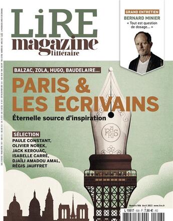 Couverture du livre « Lire, le magazine littéraire t.506 ; Paris et les écrivains » de  aux éditions Lire Magazine