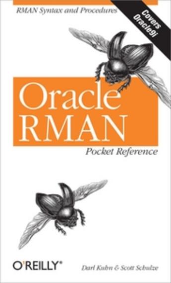 Couverture du livre « Oracle rman pocket reference » de Darl Kuhn aux éditions O Reilly & Ass