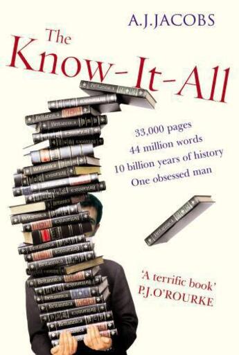 Couverture du livre « The know-it-all » de A. J. Jacobs aux éditions Random House Digital