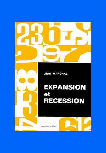 Couverture du livre « Expansion et récession (2e édition) » de Marchal aux éditions Cujas