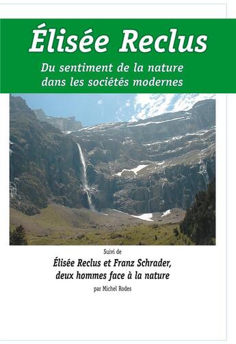 Couverture du livre « Du sentiment de la nature » de Elisée Reclus aux éditions France Libris Publication