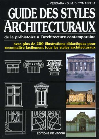 Couverture du livre « Guide des styles architecturaux » de L Vergara aux éditions De Vecchi