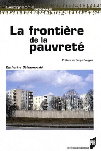 Couverture du livre « Frontiere de la pauvret » de Pur aux éditions Pu De Rennes