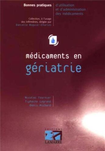 Couverture du livre « Médicaments en gériatrie » de Editions Lamarre aux éditions Lamarre