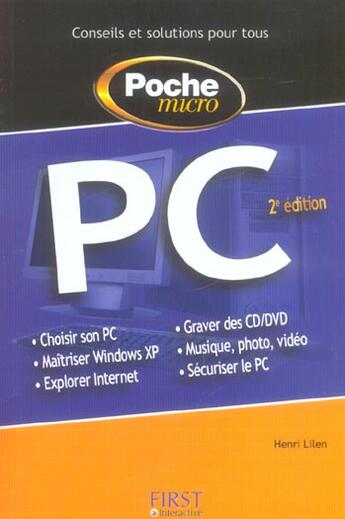 Couverture du livre « Pc » de Henri Lilen aux éditions First Interactive