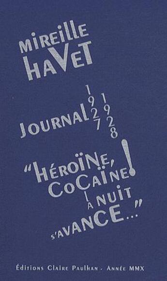 Couverture du livre « Journal 1927-1928 