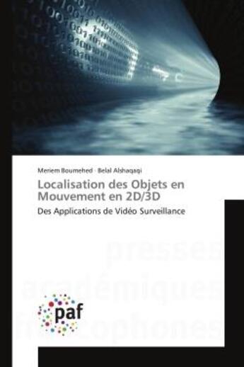 Couverture du livre « Localisation des objets en mouvement en 2d/3d » de  aux éditions Presses Academiques Francophones