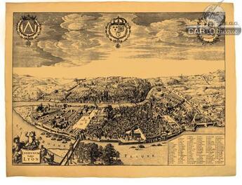 Couverture du livre « Lyon en 1620 a plat » de  aux éditions Antica