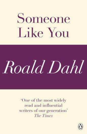 Couverture du livre « Someone Like You (A Roald Dahl Short Story) » de Roald Dahl aux éditions Penguin Books Ltd Digital