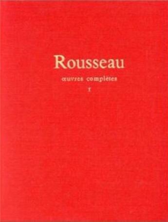 Couverture du livre « Oeuvres, tome 1 - oeuvres autobiographiques » de Rousseau J-J. aux éditions Seuil