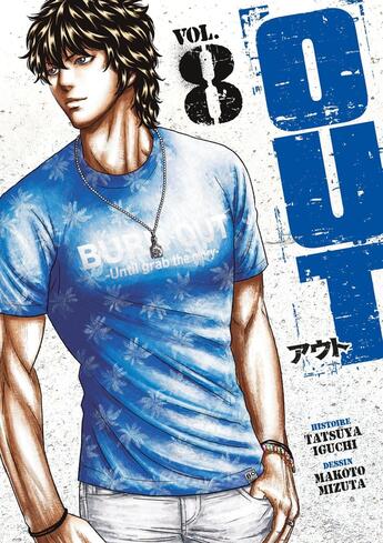 Couverture du livre « OUT Tome 8 » de Tatsuya Iguchi et Makoto Mizuta aux éditions Meian