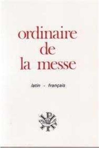 Couverture du livre « Ordinaire de la messe » de  aux éditions Tequi