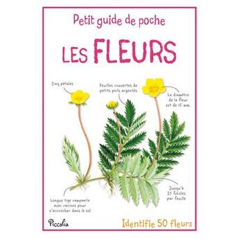 Couverture du livre « Les fleurs ; identifie fleurs » de  aux éditions Piccolia