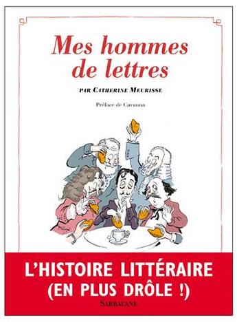 Couverture du livre « Mes hommes de lettres » de Catherine Meurisse aux éditions Sarbacane