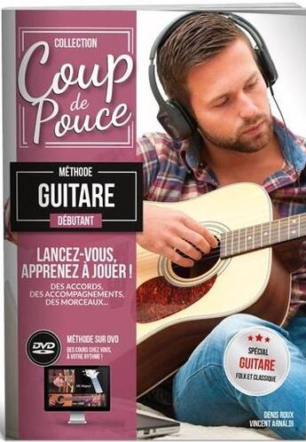 Couverture du livre « Débutant guitare » de  aux éditions Coup De Pouce