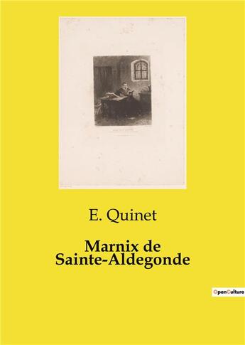 Couverture du livre « Marnix de Sainte-Aldegonde » de Quinet E. aux éditions Shs Editions