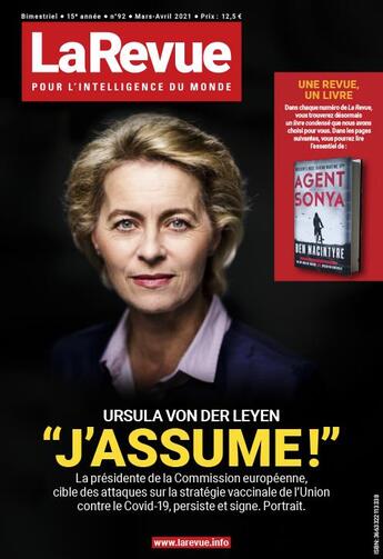 Couverture du livre « La revue n 92 - ursula von der leyen - fevrier 2021 » de  aux éditions Idm La Revue