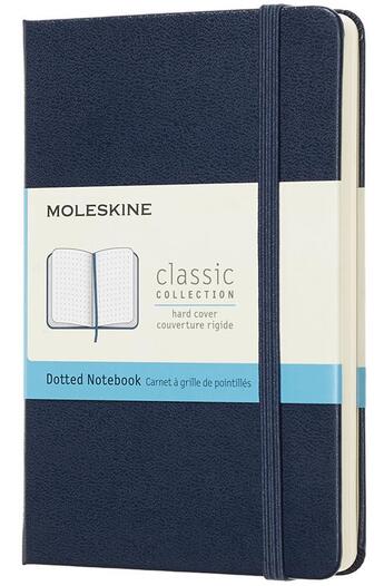 Couverture du livre « Carnet pointillé poche rigide bleu saphir » de  aux éditions Moleskine