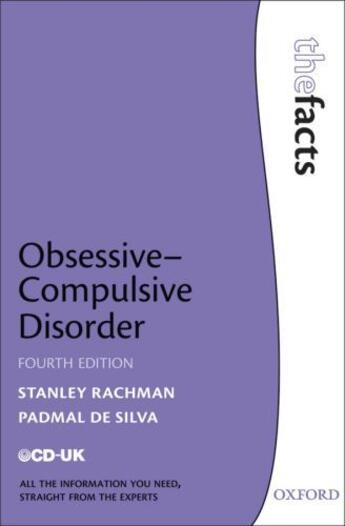 Couverture du livre « Obsessive-Compulsive Disorder » de De Silva Padmal aux éditions Oup Oxford