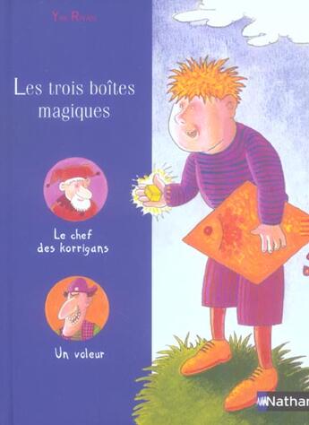 Couverture du livre « Les Trois Boites Magiques » de Yak Rivais aux éditions Nathan