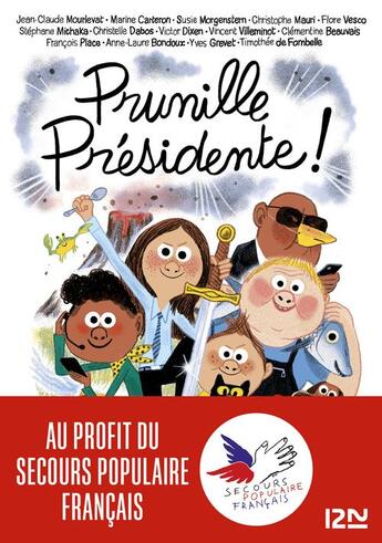 Couverture du livre « Si on chantait Tome 2 : Prunille présidente » de Clementine Beauvais et Anne-Laure Bondoux et Marine Carteron et Christelle Dabos aux éditions Pocket Jeunesse