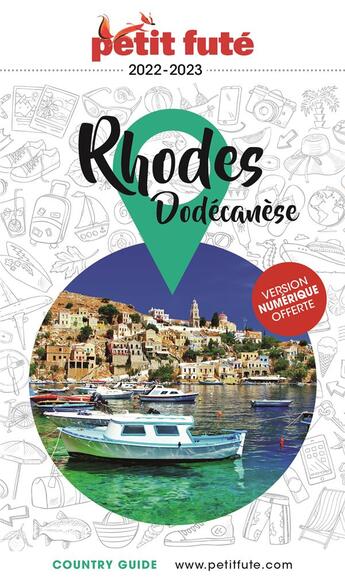 Couverture du livre « GUIDE PETIT FUTE ; COUNTRY GUIDE : Rhodes, Dodécanèse » de Collectif Petit Fute aux éditions Le Petit Fute