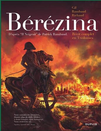 Couverture du livre « Bérézina : coffret Intégrale Tomes 1 à 3 » de Frederic Richaud et Ivan Gil et Elvire De Cock aux éditions Dupuis