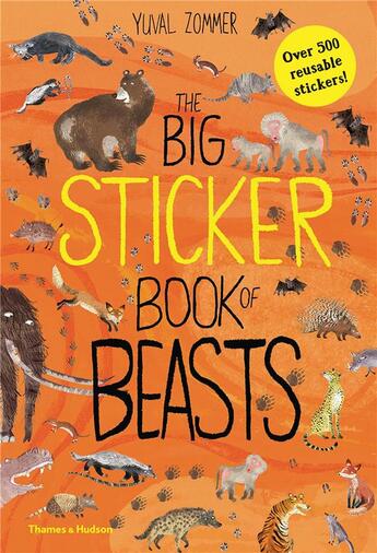 Couverture du livre « The big sticker book of beasts » de Yuval Zommer aux éditions Thames & Hudson